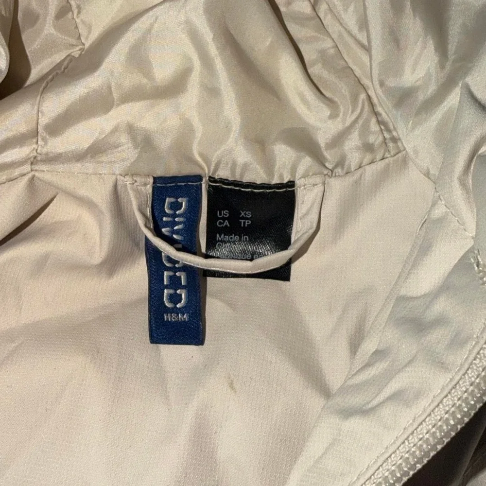 H&M cream windbreaker jacket